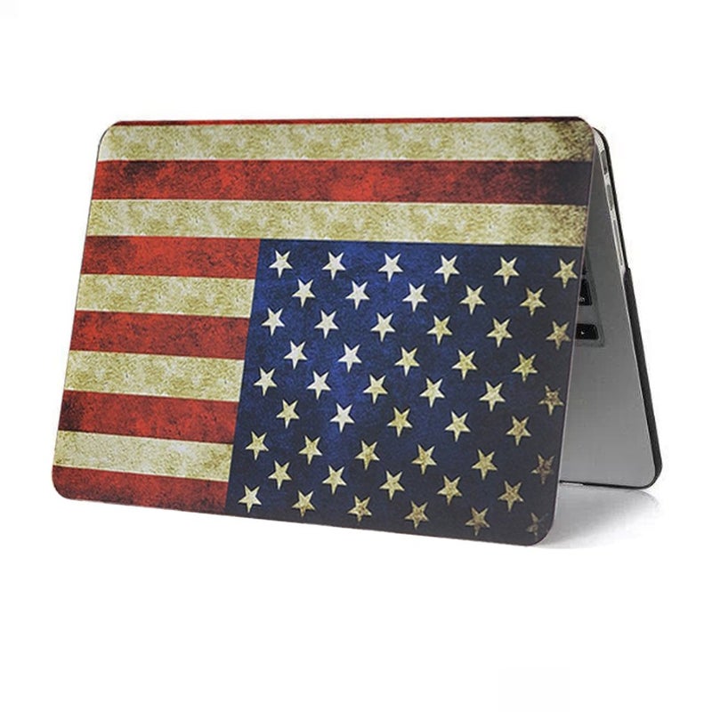 UESWILL Rubberized Unique Pattern Solid Hard Shell Case Compatible with MacBook Pro (Retina, 13-inch, Late 2012 to Early 2015) Model A1425 / A1502, NO CD-ROM, US Flag - Image 5